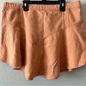 Light Orange Aerie Denim Skirt
